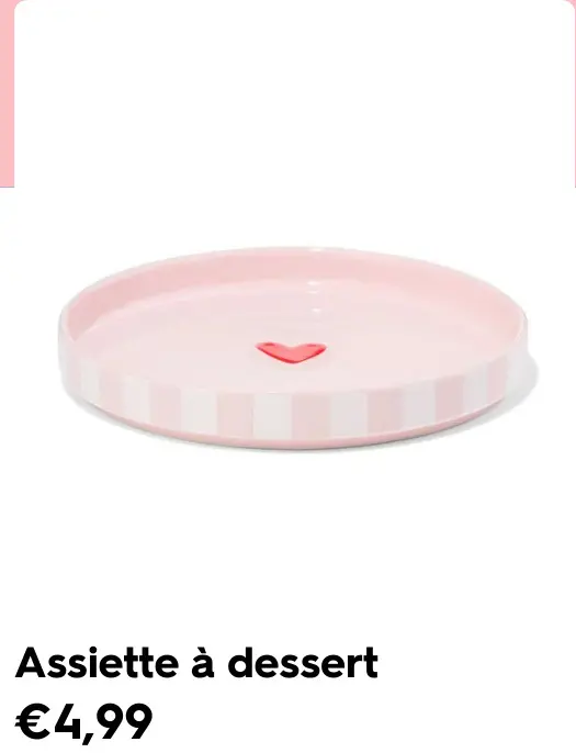 Offre: Assiette à dessert