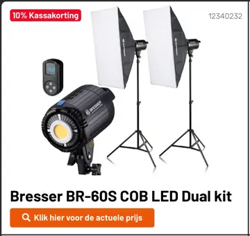 Aanbieding: Bresser BR-60S COB LED Dual kit