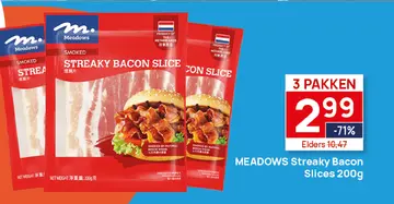 Aanbieding: MEADOWS Streaky Bacon Slices