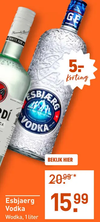 Aanbieding: Esbjaerg Vodka 100CL