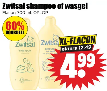Aanbieding: Shampoo of wasgel