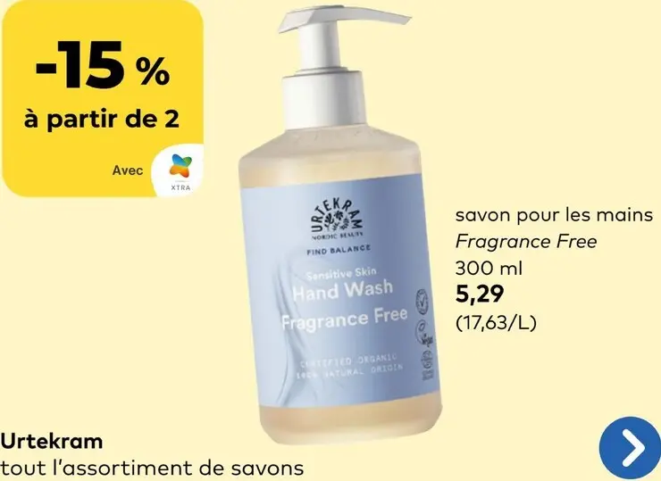 Offre: Savon pour les mains Fragrance Free