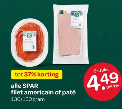 Aanbieding: Filet americain of paté