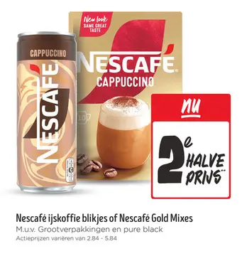Aanbieding: Nescafé ijskoffie blikjes of Nescafé Gold Mix