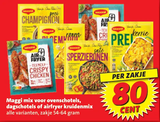 Aanbieding: Maggi mix voor ovenschotels, dagschotels of airfryer kruidenmix