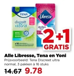 Aanbieding: Libresse, Tena en Yoni
