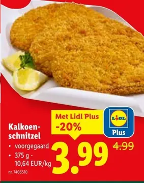 Aanbieding: Kalkoenschnitzel