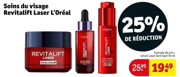 Offre: Soins du visage Revitalift Laser