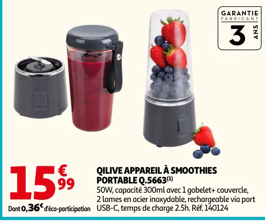 Promotie: Appareil à smoothies portable q.5663