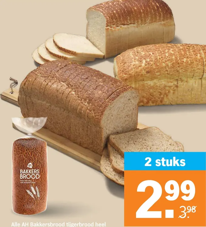 Aanbieding: Bakkersbrood tijgerbrood heel
