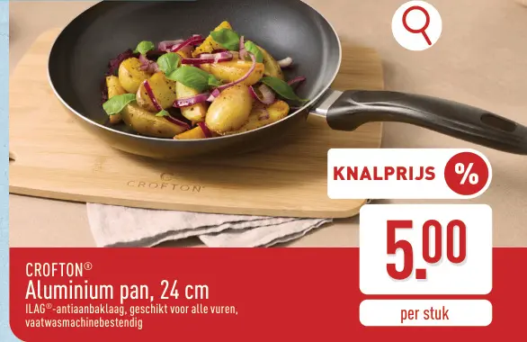 Promotie: Aluminium pan, 24 cm