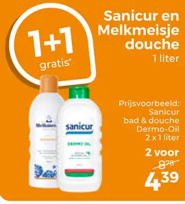 Aanbieding: Sanicur en Melkmeisje douche