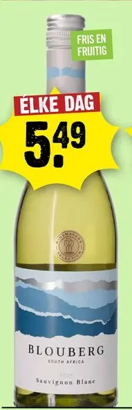 Aanbieding: Blouberg Sauvignon Blanc 75 cl