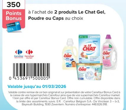Offre: Le Chat Gel, Poudre ou Caps
