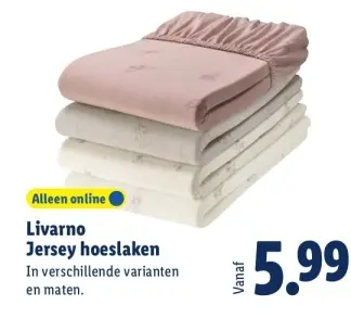 Aanbieding: Jersey hoeslaken