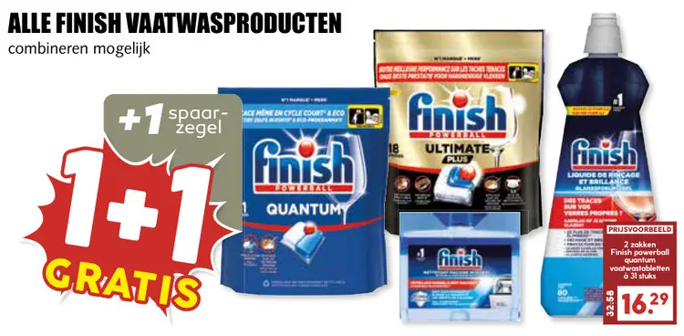 Aanbieding: Alle Finish vaatwasproducten