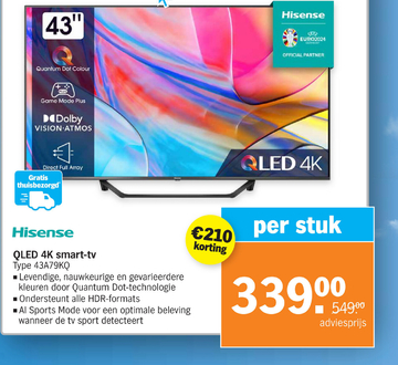 Aanbieding: QLED 4K smart - tv Type A79KQ