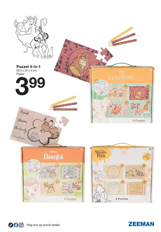 Promotie: Puzzel 4-in-1