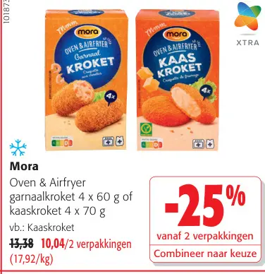 Promotie: Oven & Airfryer garnaalkroket of kaaskroket