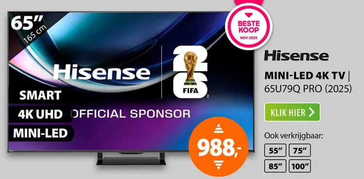 Aanbieding: Hisense Mini-LED 65U79Q PRO (2025)