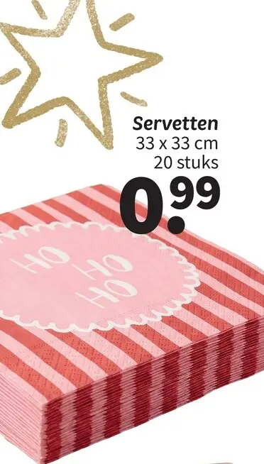 Promotie: Servetten