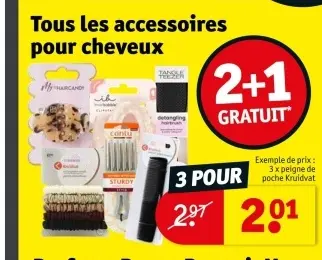 Offre: Tous les accessoires pour cheveux