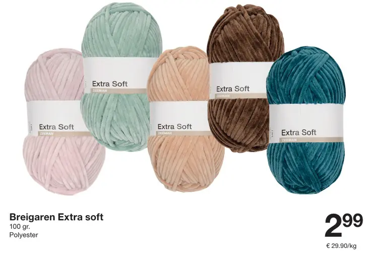 Aanbieding: Breigaren Extra soft