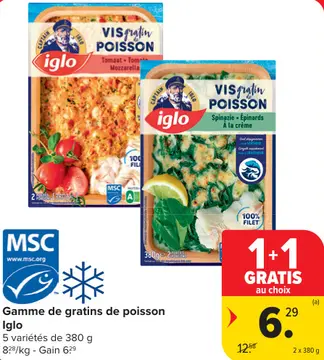 Offre: Gamme de gratins de poisson