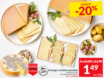 Offre: Fromage à raclette aromatisé