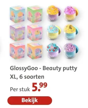 Aanbieding: GlossyGoo - Beauty putty XL, 6 soorten