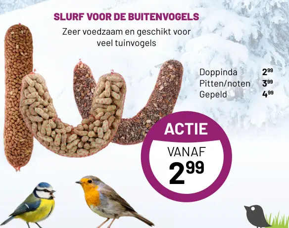 Aanbieding: Slurf voor de buitenvogels