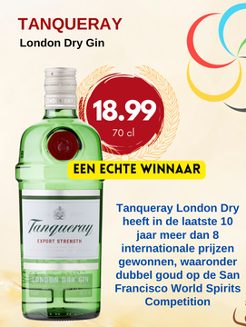 Aanbieding: Tanqueray London Dry Gin