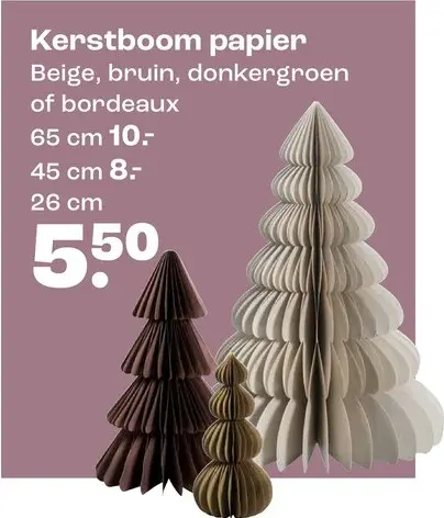 Promotie: Kerstboom papier