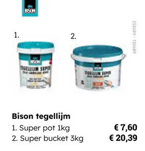Aanbieding: Bison tegellijm