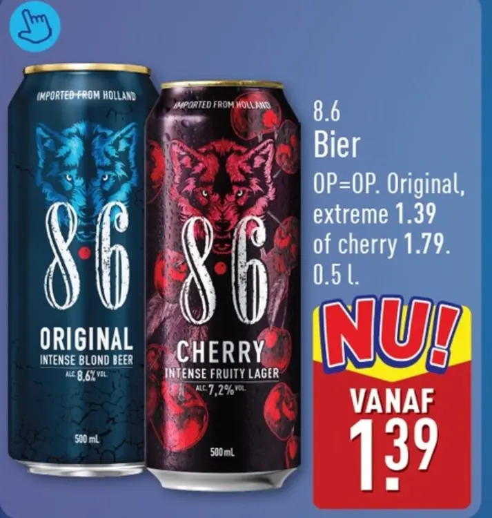 Aanbieding: 8.6 Bier Original, Cherry