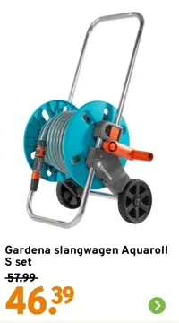 Aanbieding: Gardena slangwagen Aquaroll S set