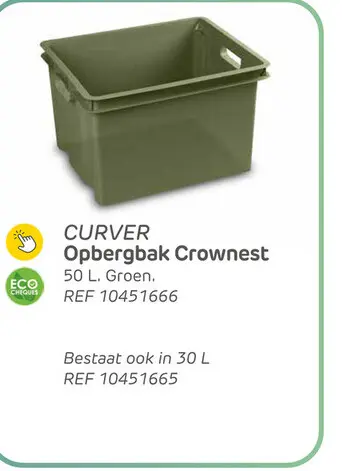 Promotie: Crownest pvc opbergbox 50l
