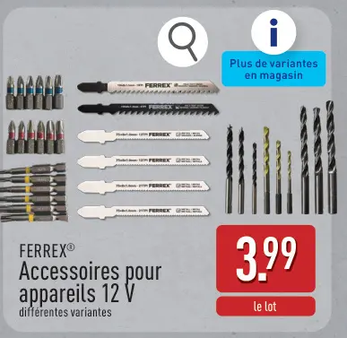 Offre: Accessoires pour appareils 12 V