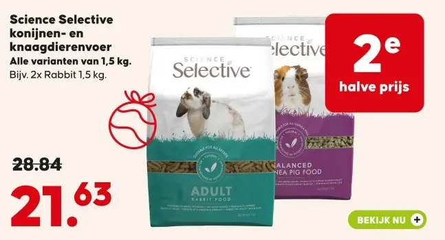 Aanbieding: Science Selective konijnen- en knaagdierenvoe