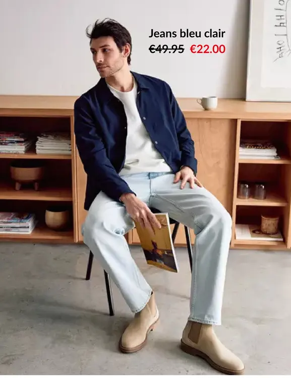 Offre: Jeans bleu clair
