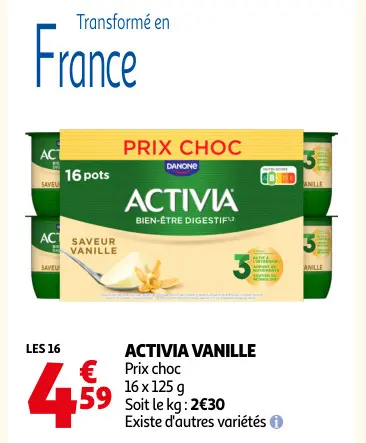 Promotie: Activia vanille