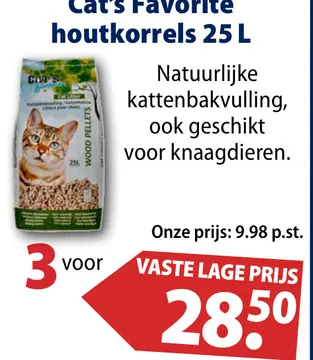 Aanbieding: Cat's Favorite houtkorrels
