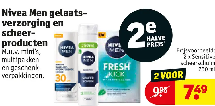 Promotie: Nivea Men gelaatsverzorging en scheerproducte