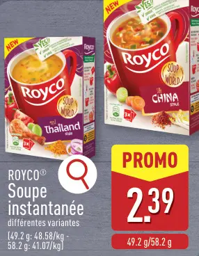 Offre: Soupe instantanée