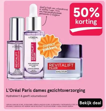 Aanbieding: L'Oréal Paris dames gezichtsverzorging