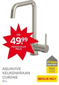 Aanbieding: AQUAVIVE KEUKENKRAAN CURONE