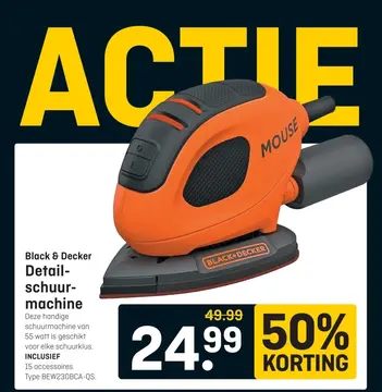 Aanbieding: Black & Decker Detail-schuurmachine