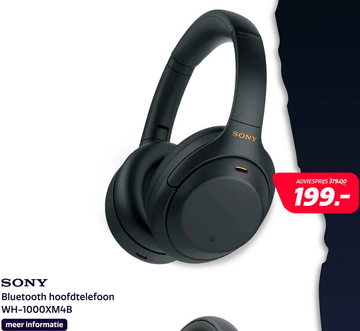 Aanbieding: Sony WH-1000XM4B ZWART