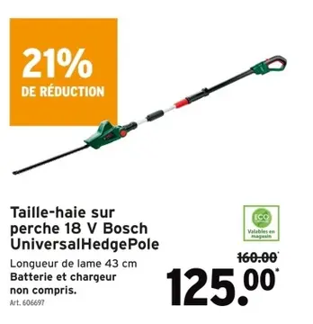 Offre: Taille-haie sur perche 18 V Universal HedgePole