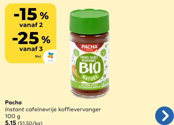 Promotie: Instant cafeïnevrije koffievervanger